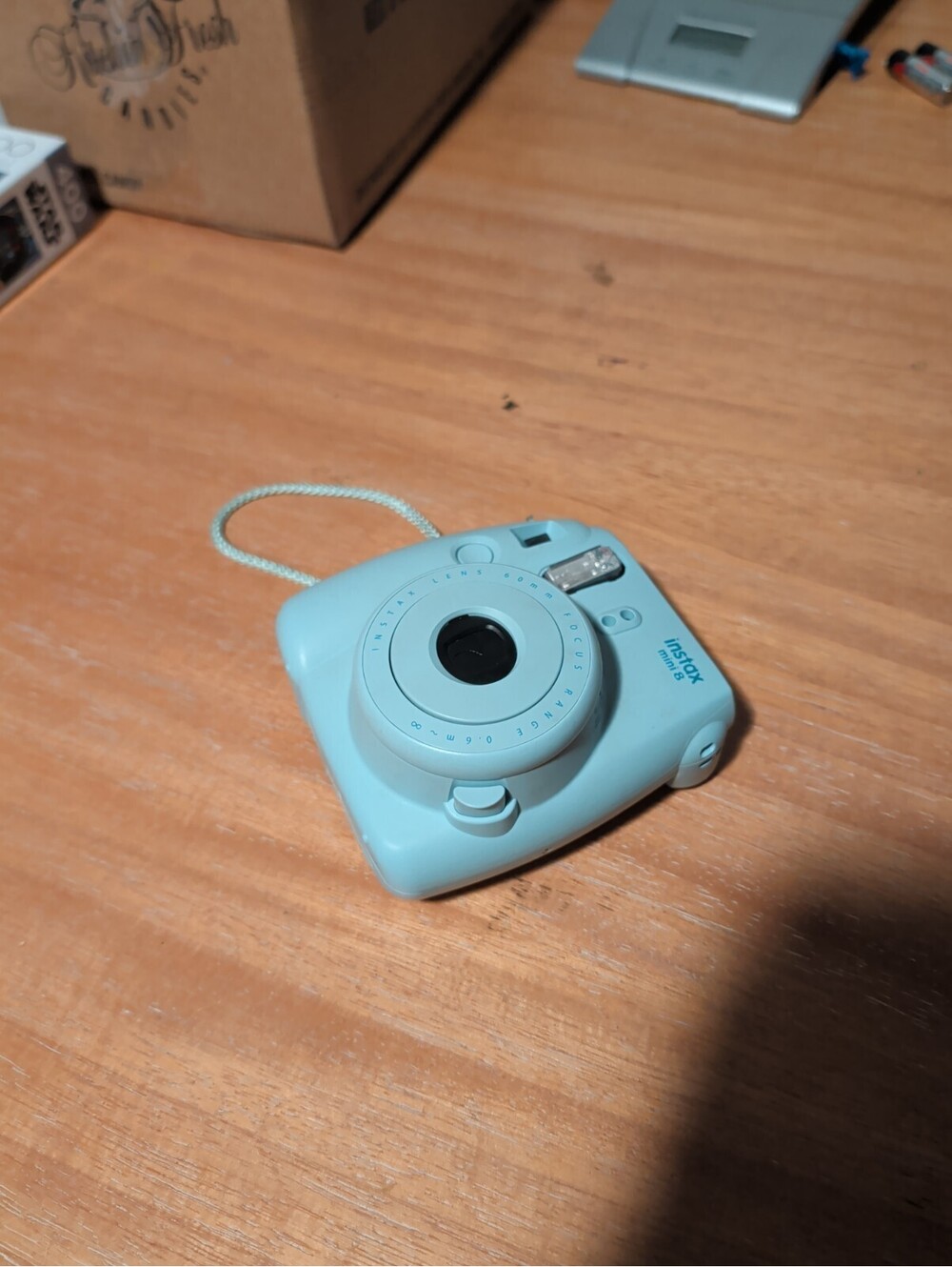 Fujifilm Instax Mini 8 Blue Instant Camera - FOR PARTS OR NOT WORKING